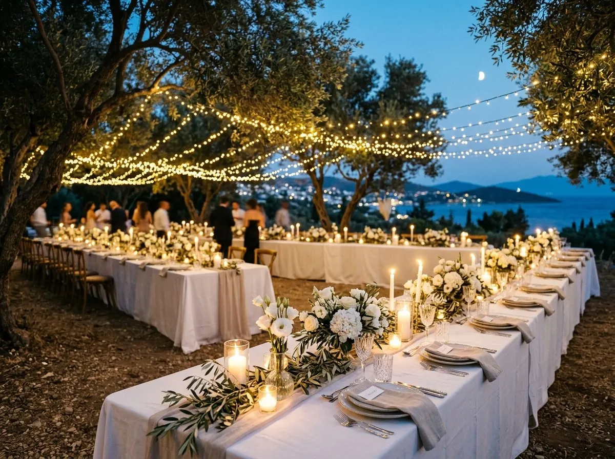 Bodrum düğün catering sofrası